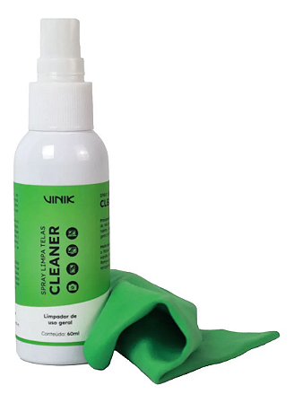 Limpa Tela Display Monitor + Flanela Cleaner 60ML Vkkit60