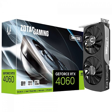 Placa Vídeo Gaming NVIDIA GeForce RTX 4060 Twin Edge 8GB