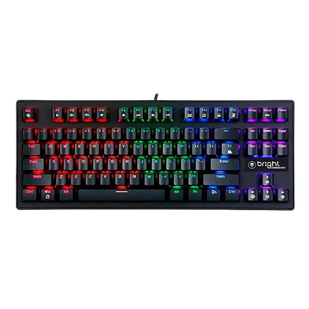 Teclado Mecânico Bright Gamer Compact - GTC559 - Switch Azul