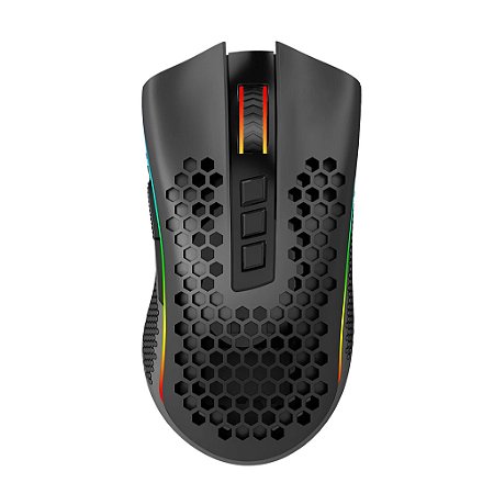 Mouse Gamer Redragon Storm Pro 16000DPI Preto RGB Sem fio