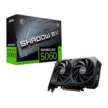 Placa de Vídeo GPU Shadow 2X OC RTX5060 8GB GDDR7 128BITS
