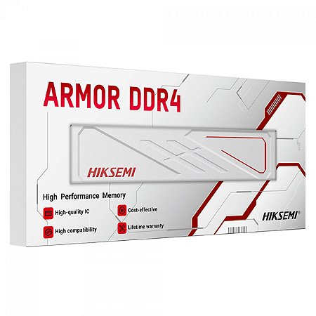 Memória Hiksemi Armor 8gb Ddr4 3200mhz 1.35v Desktop White