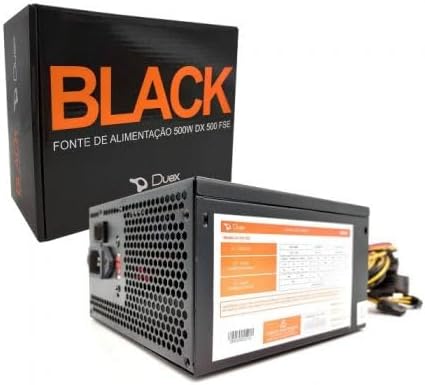 Fonte de Alimentação Duex DX-500FSE 500W Bivolt Black 500FSE