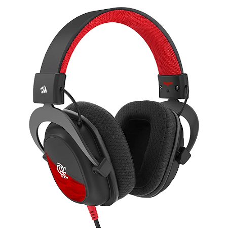 Headset Gamer Flamengo Vulture FL530 Cor Vermelho e Preto