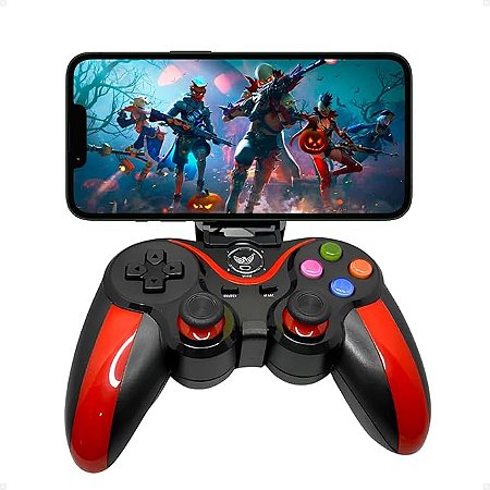 Controle Gamepad Bluetooth KAP-G7 Kapbom Comp/ IOS PS3 TV
