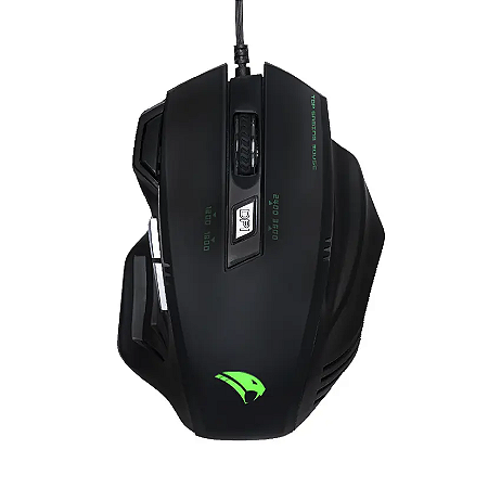 Mouse Gamer com Fio Viper Pro Phyton USB - Preto/Verde