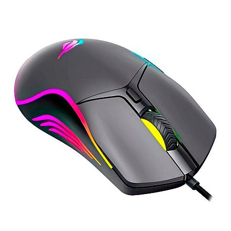 Mouse Gamer Professional Havit MS1029 RGB 7200 DPI 6 Botões
