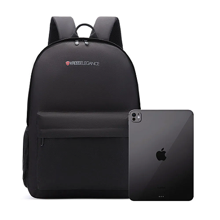 Mochila Kross Elegance Clean Black Para Notebook 15.6