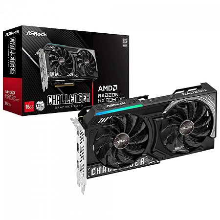 Placa de Vídeo Asrock Radeon RX9060 XT Challenger OC 16 GB