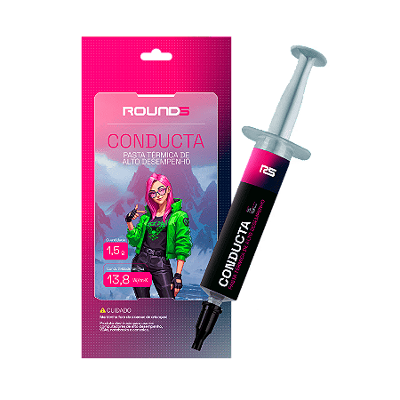 Pasta Termica Round5 Conducta 13,8 W/Mk Seringa - 1,5G