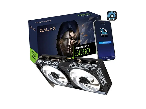 Placa Video Galax Geforce RTX 5060 1CLICK OC Teclab Lite 8GB