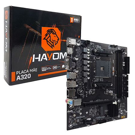 Placa Mae A320M DDR4 Chipset A320 – PLM2304 AM4 Hayom Gamer