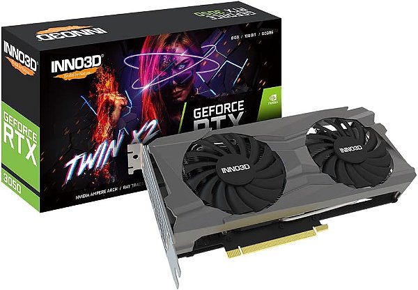 Placa Video GeForce RTX 3050 6GB TWIN X2 V2 6GB GDDR6 96Bits