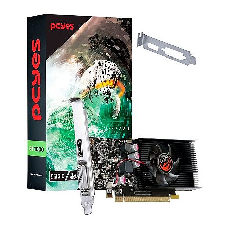 Placa de Video PCYes GeForce GT 1030 4GB GDDR4 64-bit PAGT10
