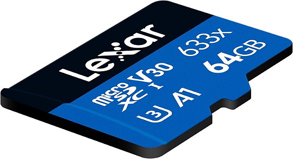 Lexar Cartão de Memória High-Performance 633x micro SD 64GB