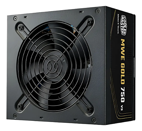 Fonte Cooler Master MWE Gold 750W 80 Plus Gamer Plus Gold