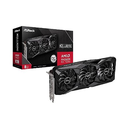 Placa Video AsRock Radeon RX 7600 Challenge Pro OC 8GB GDDR6