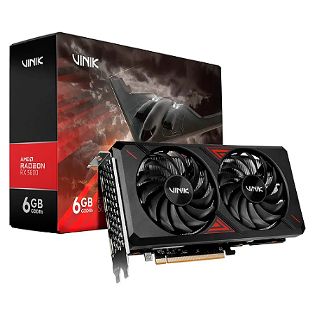 Placa De Vídeo Rx 5600 6gb 192bits Gddr6 Dual Fan Vinik