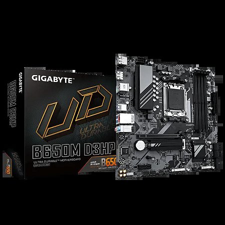 Placa Mãe Gigabyte B650M D3HP AX DDR5 AM5 mATX Black WIFI