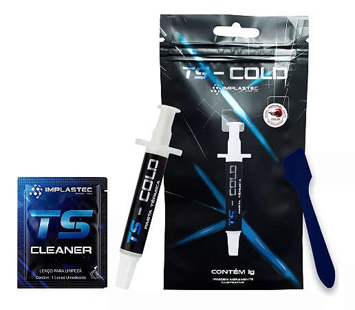 Pasta Térmica Implastec TS Cold 1gr Condutividade 10,5W