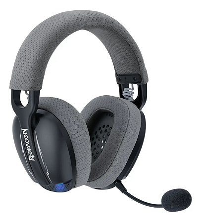 Headset Gamer Redragon Skuld Pro Preto com LED Azul H878BG