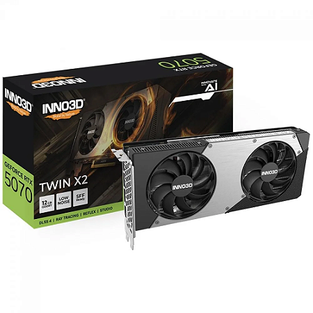 Placa Video RTX 5070 Inno3D Twin X2 12GB GDDR7 192Bits Gddr7