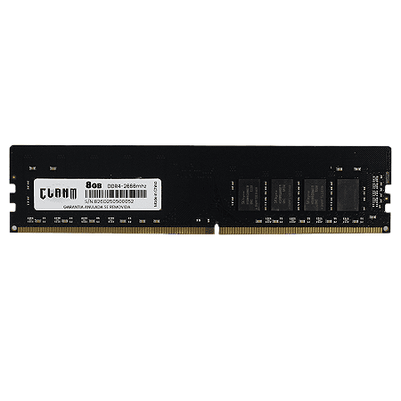 Memória RAM Clanm 8GB DDR4 2666MHz CL19 Desktop Preto
