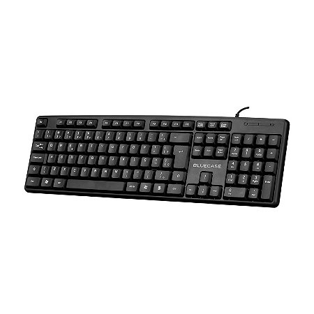 Teclado com Fio BlueCase USB ABNT2 Cabo 1.2M Preto BT101BBX
