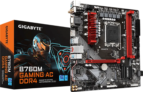Placa Mãe Gigabyte B760M Gaming AC DDR5 Intel LGA 1700 DDR5