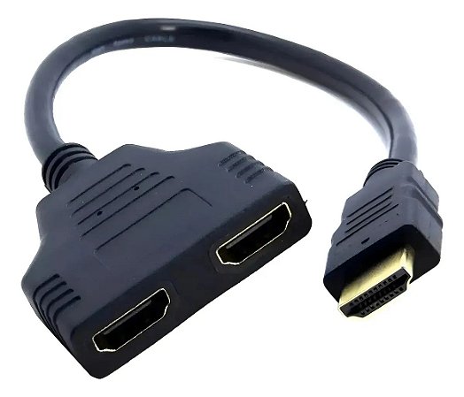 Cabo Duplicador HDMI MD9 1 Macho x 2 Fêmea 20cm 5441