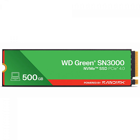SSD WD Green SN3000 500GB M.2 NVMe PCIe 4.0 5000MB/s