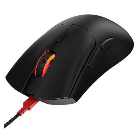 Mouse Gamer PCYes Hydrus Black Vulcan RGB 12400DPI 6 Botões PMGHBV