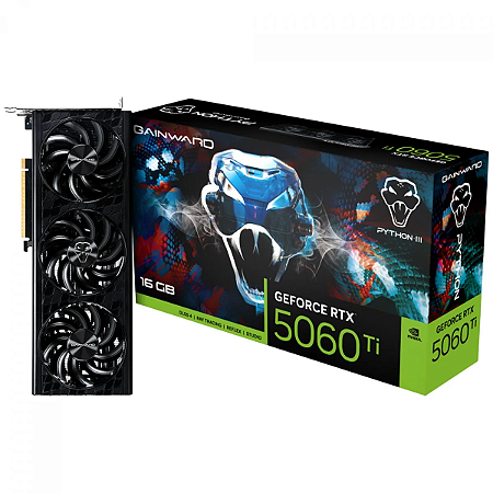 Placa de Vídeo Gainward RTX 5060 Ti Python III 16GB GDDR7