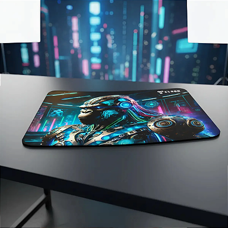 Mousepad Gamer Clanm Chameleon MP-CL 220x180x2mm Base Antiderrapante Preto