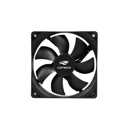 Cooler Fan Preta S/ Led 80mm Molex ou 3 Pinos - F7-50BK