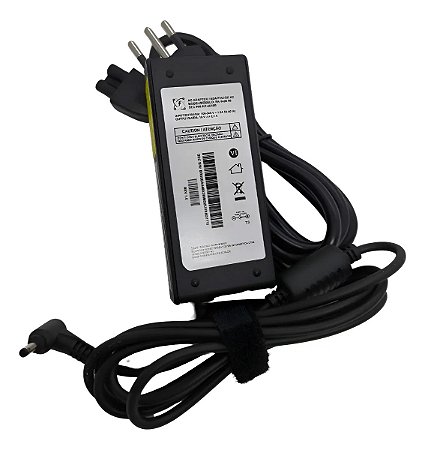 Fonte Carregador Compatível Notebook Samsung 19V 2,1A 40W Plug 3,0x1,1mm AD-4019B Bivolt