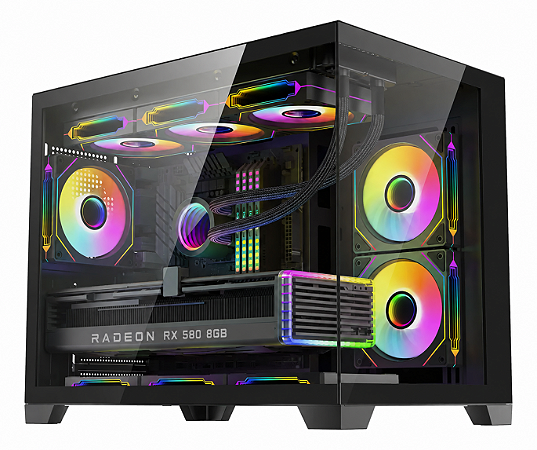 PC Gamer BS Pro AMD Ryzen 5 5500, 16GB DDR4, Radeon RX 580 8GB, SSD 500GB NVMe