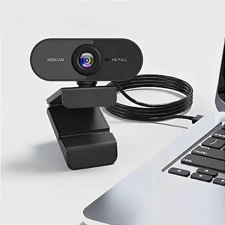 Webcam MD9 9439 Full HD 1080p USB com Microfone e Autofoco