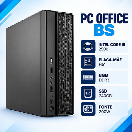PC Office BS Intel Core i5-2500, 8GB DDR3, SSD 240GB