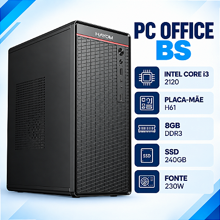 PC Office BS Intel Core i5-2500, 8GB DDR3, SSD 240GB
