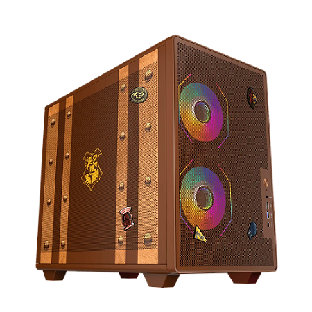 Gabinete Gamer Redragon Harry Potter Magic Trunk HP-945 ATX Mesh Marrom