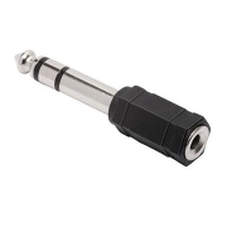 Adaptador Plug P2 Fêmea para P10 Macho Niquelado