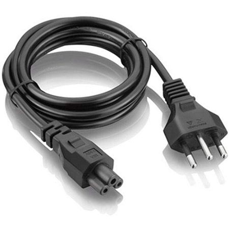 Cabo Força Notebook Tripolar IEC C5 Mickey 1,5m 10A Dex