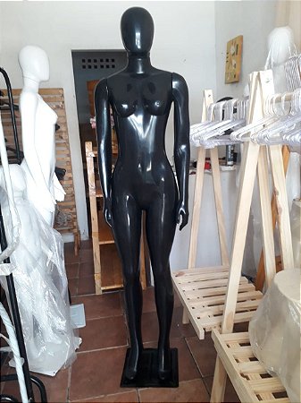 Aluguel de Manequim Feminino Completo - Magra Preta