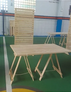 Aluguel de Kit Expositor com mesa e painel de paletes