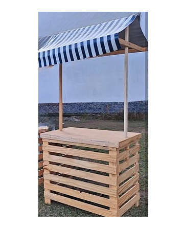 Aluguel de Barraca de Madeira - Modelo: Tenda 120