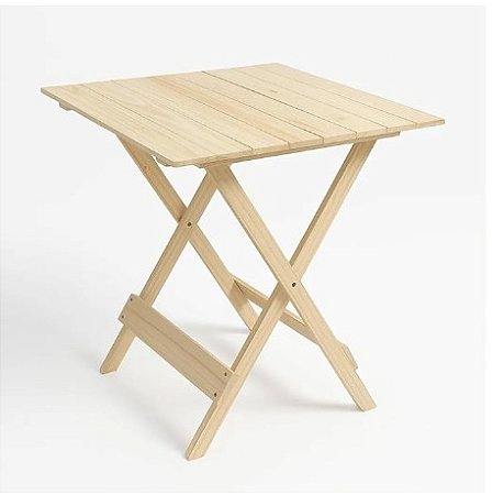 Aluguel de Mesa de Madeira Dobrável 70x70