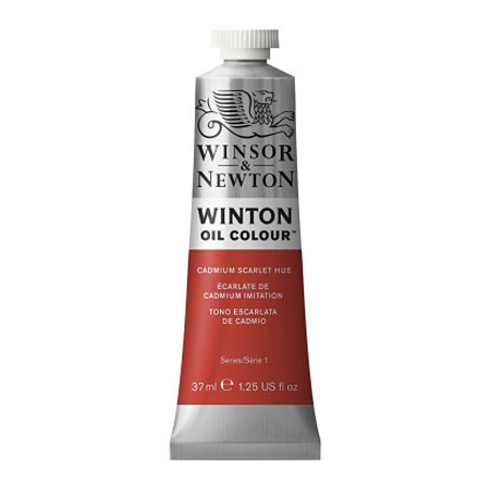 Tinta Óleo Winton 37ml Winsor & Newton - Cadmium Scarlet Hue (107)