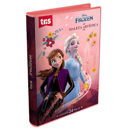 Maleta Artistica Infantil Frozen Disney Tris - 24 Peças