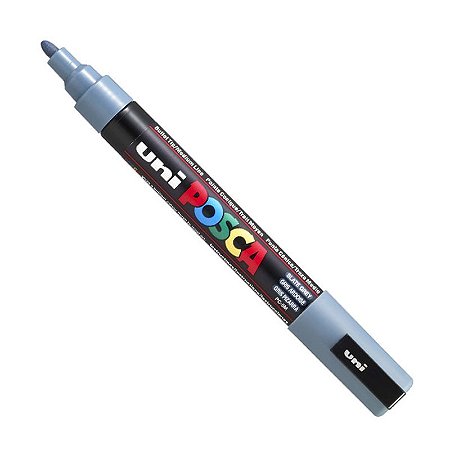 Caneta Marcador POSCA PC-5M - Cinza Ardósia